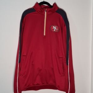 NFL 49ers pullover quarter zip jacket